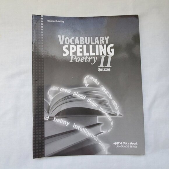 A Beka Vocabulary Spelling Poetry II 5th Edition Teacher Key And Quiz Key Abeka - Picture 6 of 10